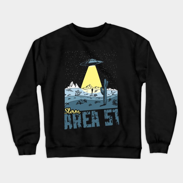 Storm Area 51 Crewneck Sweatshirt by Daletheskater